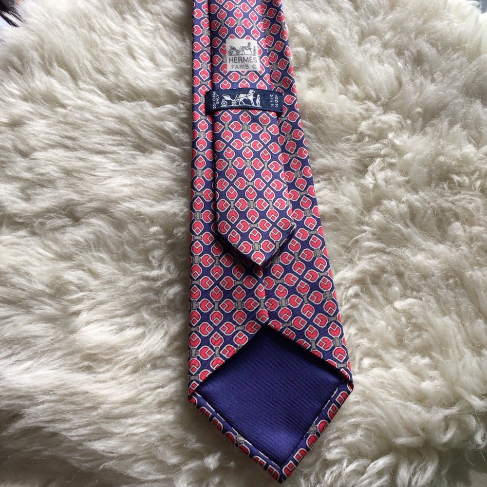 Hermes Paris 100% Silk Tie Made in France 7271 MA - Picture 10 of 16